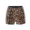 Pantalones Cortos de Lentejuelas Transfronterizos Nuevos para Mujer con Estampado de Leopardo Elásticos Cintura Elástica Casual