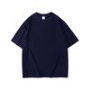 Camiseta Masculina de Manga Curta Algodão Puro Pesado 300g, Solta Gola Redonda Marca Trendy Casal, Camiseta Básica Camada Interna, Camiseta Masculina