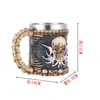 Taza de Calavera de Halloween Taza de Café de Resina Tema Militar Copa de Vino Conmemorativa Regalo