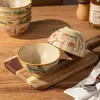 Juego de cuenco para arroz estilo japonés con color bajo vidriado y plato, cuencos cerámicos de alta gama para el hogar, cuencos para sopa, cuencos para fideos, cuencos para yogur, vajilla