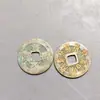 Pequeño Colgante Grueso Flor Fantasma Montaña Cinabrio Bagua Artesanías Taoístas Moneda Antigua de Cobre Colgante Estilo Popular Taoísta