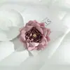 Flores de rosa artificial de 9 cm, flor para la cabeza hecha a mano para DIY, ramillete, accesorios para coronas, accesorios para fotografía de escenas de boda