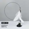 Juguete de Varita Atrapador de Gatos con Ventosa Potente con Caña Larga, Cable de Acero, Entretenimiento Propio, Resistente a Mordidas, Cascabel, Cabezal de Pluma Intercambiable, Juguete para Gatos