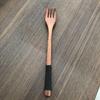 Cuchara Pequeña de Madera Nanmu para Comer, Vajilla de Madera, Cuchara de Madera Roscada, Cuchara Pequeña para que los Niños Coman, Cuchara Pequeña Roscada