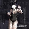 Miaozi Nueva Ropa Interior Sexy Sexy Conejito Doble Capa Botón Oculto Abertura en la Entrepierna Mono Traje Lindo 2442