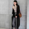Dropshipping Outono e Inverno 2026 Novo Cardigan de Tricô Costurado Longo Solto Estilo Coreano Suéter Versátil para Mulheres