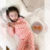 Conjunto de roupa de casa infantil unissex com estampa de desenho animado, ideal para o outono e inverno. Pijama macio e confortável para crianças, tamanhos 80 a 150, com calça comprida.