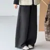 Conjunto de 3 Peças com Colete Moletom Peluciado para Meninas Outono/Inverno Estilo Coreano Calça de Pernas Largas Crianças de Tamanho Médio a Grande Conjunto Casual Quente Estiloso Tendência