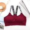 Hermoso sujetador deportivo de espalda, sin costuras, para bustos pequeños, push-up, estilo estudiante, sin tirantes, camiseta sin mangas de yoga, ropa exterior para mujer