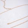 Joyería transfronteriza europea y americana moda temperamento magnífica cadena corporal de diamantes cadena de cintura para mujer cadena simple que combina con todo cadena de pecho