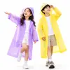 Impermeable Infantil de EVA No Desechable Poncho de Lluvia de una Pieza para Estudiantes de Primaria al Aire Libre Impermeable con Capucha Senderismo Venta al por Mayor Impermeable