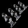 Plug Anal Transparente de Cristal, Dildo, Bolas Traseiras, Dispositivo de Masturbação Feminina, Brinquedo Adulto, Brinquedo Sexual