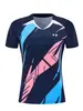 Novos modelos de uniformes de badminton para 2026 para homens e mulheres, de manga curta, secagem rápida, respiráveis, uniformes de competição, uniformes de treino, uniformes de equipe, compra em atacado com impressão