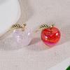 Belleza de Hielo Manzanita Hoja Rizada Aleación Lujo Ligero Gama Alta Colgante para Teléfono Móvil con Perlas Cadena Doble Paquete de Materiales DIY
