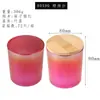 Taza de vidrio electrochapado para vela DIY hecha a mano casera recipiente para vela de aromaterapia de cera de soja Portavelas decoración taza vacía venta al por mayor
