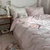 Funda de Edredón de Algodón Puro de una Pieza Estilo Ins Color Sólido Simple Todo Algodón Cubre Edredón de una Pieza Dormitorio 1.5 Doble Edredón Venta al por Mayor