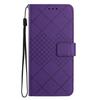Adecuado para Funda de Cuero Iphone16E, 17Plus Patrón de Diamante Soporte para Tarjetas Funda Protectora, 13Pro Color Sólido Ip14