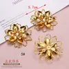 Piezas de Flor de Hierro Huecas de Metal con Diseños de Dragón, Fénix y Mariposa, Flores Grandes Tridimensionales, Accesorios para el Cabello y Materiales de Decoración para Ropa de Estilo Antiguo Hechos a Mano para Bricolaje