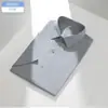 Camisa de Seda de Morera para Hombre, Ropa Casual de Negocios para el Trabajo, Camisa Profesional, Camisa Transpirable de Manga Corta para Viajes de Cuatro Estaciones