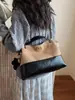 Bolso Tote Vintage de Bloques de Color para Mujer, Nuevo Bolso Cubo Versátil, Bolso de Hombro, Bolso de Hombro Único, Nuevo Bolso Cruzado de Moda, Estilo de Celebridad de Internet