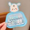 Lindas pegatinas de uñas de la serie Sanrio, exquisitas pegatinas de uñas para niños, pegatinas de uñas Kulomi Meruti para niños