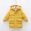 Roupas de Algodão Infantis Transfronteiriças de Comprimento Médio e Longo Outono e Inverno Roupas Infantis para Meninos e Meninas Jaqueta Acolchoada de Algodão Espessa e Quente Uniforme Escolar para Jardim de Infância Jaqueta Acolchoada de Algodão