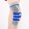 Joelheira de Silicone Tricotada com Proteção de Patela Joelheira de Basquete Joelheira Masculina para Corrida Fitness Ciclismo Protetor Esportivo Joelheira de Silicone para Uso Externo