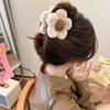 Pasador de Flor Rellena para Mujer 2025 Nuevo Pinza de Tiburón Accesorios para el Cabello Simples Otoño e Invierno Pinza Pinza de Agarre de Gama Alta Reemplazo de Cabello