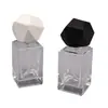 Botella de perfume premium de 30ML tapa de poliedro irregular botella sub-perfume portátil botella de spray cosmético de vidrio