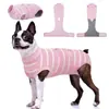 Roupas para cães pequenos, médios e grandes, colete protetor de barriga tipo urso de pelúcia, proteção para a barriga para prevenir resfriados, roupas pós-castração para cadelas, roupas para desmame