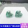 Moissanita Color Original Azul-Verde Forma de Corazón 0.5-3 Quilates Piedras Sueltas Venta al por Mayor Se Puede Combinar con Código de Cintura Grabado Wuzhou Moissanite Factory Venta al por Mayor