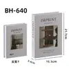Libros decorativos ingleses minimalistas nórdicos, libros para decorar estanterías de oficinas de venta de casas modelo estilo crema, accesorios de decoración suave para el hogar imitación