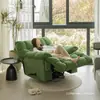 Sofá eléctrico perezoso, diseño de cápsula espacial, de un solo asiento, para relajación en la sala de estar, funciones reclinables, giratorias y mecedoras, multifuncional, lujo ligero, sofá como una nube