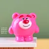 Miniatura de Oso Fresa Realista Figura de Muñeca Casa de Muñecas Decoración del Hogar Adorno Pequeño Creativo Decoración de Oficina