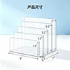 Porta-arquivos acrílico personalizado, porta-arquivos acrílico transparente, adequado para escritório e casa, porta-arquivos vertical