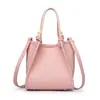 2025 Bolsa Saco Elegante da Moda Grande Capacidade Retro Casual Textura Casual Cor Pura Bolsa de Ombro