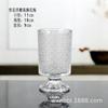 Estilo europeu ins vintage relevo alto vaso de vidro transparente alto sentido flores pequeno vaso enfeites de mesa atacado