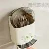Soporte para palillos jaula para palillos estante de almacenamiento de cocina sin perforaciones cubo de almacenamiento para cucharas plástico montado en la pared escurridor almacenamiento de palillos