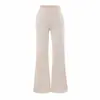Pantalones negros de microcampana elásticos de cintura en V para mujer, nuevo estilo primavera 2026, corte ajustado, modernos, de tiro bajo, a la moda, casuales de longitud hasta el suelo