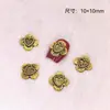 Acessórios de Nail Art em Liga Desenho Animado Urso Rosto Sorridente Coração Torto Diamante Textura Tridimensional Retrô Decoração de Unha Fabricante Entrega Direta