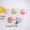 Nuevos Accesorios Creativos Lindos de Gato Espacial de Resina Pegamento Cremoso DIY Pinza para el Cabello Goma para el Cabello Botella de Agua Flor para Zapatos Decoración de Llavero