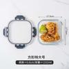 Lonchera de Vidrio con Cierre a Presión Rectangular Contenedor para Almacenamiento de Alimentos Apto para Microondas Lonchera Bento para Trabajador de Oficina Lonchera Calentada con Aislamiento