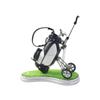 Modelagem Criativa de Aparência de Bolsa de Golfe Tecido à Prova d'Água Carrinho de Puxar Inclinado com Assento Estojo para Canetas Decoração Ornamento Suprimentos