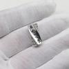 Nuevas Cuentas Cubo de Imitación Plata Retorcidas y Retorcidas Cuentas DIY Agujero Grande Cuerda Agujero Recto Cuentas Cubo Ping An Feliz Financiero Accesorios Rodantes