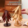 Tapete Isolante, Tapete Anti-Queimadura para Árvore, Tapete Isolante para Mesa de Jantar, Tapete de Mesa para Pratos e Tigelas de Jantar de Alta Qualidade, Tapete de Madeira Maciça Resistente a Altas Temperaturas para Utensílios de Mesa