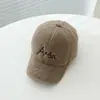 Gorra de Béisbol de Otoño e Invierno para Niños, Letra de Ángel, Gorra de Pico de Pato, Gorro Cálido Casual para Niños y Niñas