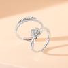 Anillo original de pareja Rose and Prince en plata de ley S925 con apertura Mobius, regalo de cumpleaños para mujer, venta al por mayor