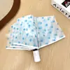 70% de desconto Guarda-chuva Transparente de Bolinhas Totalmente Automático Para Chuva ou Sol Dobrável de PVC Portátil Acessório de Foto Feminino Guarda-chuva de Alto Valor