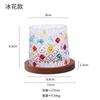 Taza Creativa Descompresora Giratoria Pintada a Mano ins Taza de Whisky Celebridad de Internet Vidrio de Alto Valor Taza de Cerveza Taza para Vino Extranjero