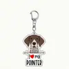 Llavero de Perro Mascota Acrílico Color Impreso En Stock Transfronterizo Regalo Pequeño Creativo